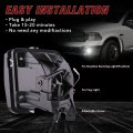 Bicyaco Upgraded Led Fog Light With Daytime Running Lights Clear Bumper Passing Lamps Drl For Dodge Ram 1500 2013 2014 2015
