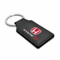 Ipick Image Compatible With Honda Civic Si Rectangular Black Leatherette Key Chain
