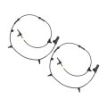Abs Speed Sensors For Chevy Malibu 2016 2017 Front Driver And Passenger Side Pair Wheel Mounted With Collision Mitigation Fits 