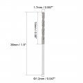 Uxcell 1 7mm Diamond Twist Drill Bits High Speed Steel For Glass Sea Shells Stone Tiles 10 Pcs