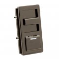 Illumatecha Slide Dimmer Switch Faceplate With Locator Light Ipkit-b Brown 