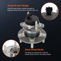 Ocpty New Wheel Hub Bearings Rear Axle 5 Lugs With Abs Compatible For Kiate For Forte Koup 2010-2013 Oe Ha590397 Pack Of New