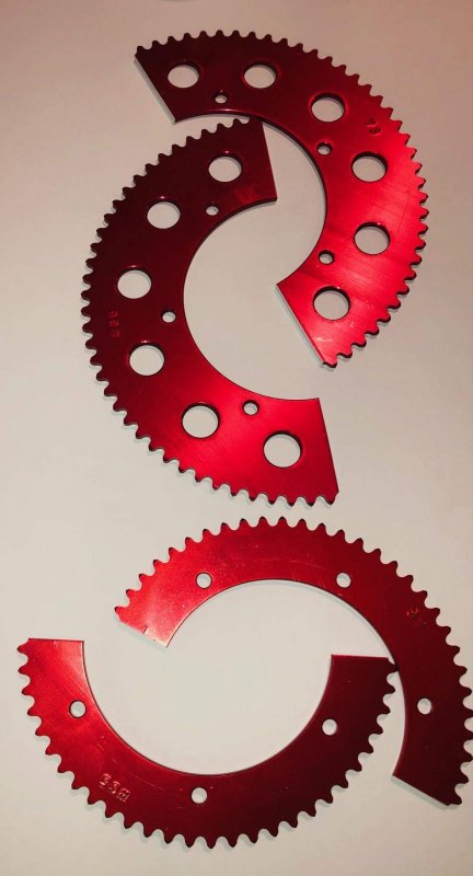 Split Aluminum Sprockets 35 Chain Multiple Sizes 53 Tooth