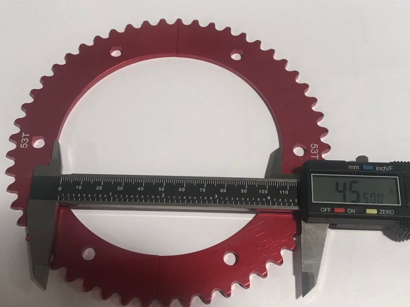 Split Aluminum Sprockets 35 Chain Multiple Sizes 53 Tooth