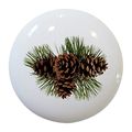 Carolina Hardware And Decor 2322 Pinecones Ceramic Cabinet Drawer Knob 