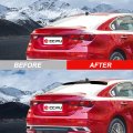 Glossy Black Rear Roof Spoiler For Kia K5 2021 2023 Abs Plastic Trunk Wing Direct Fit Aerodynamic Lip Quick Install
