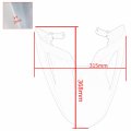 Tazgantax Motorcycle Hard Abs Passenger Pillion Solo Seat Cowl Rear Cover Tail Fairing Section Compatible With Du Cati Monster