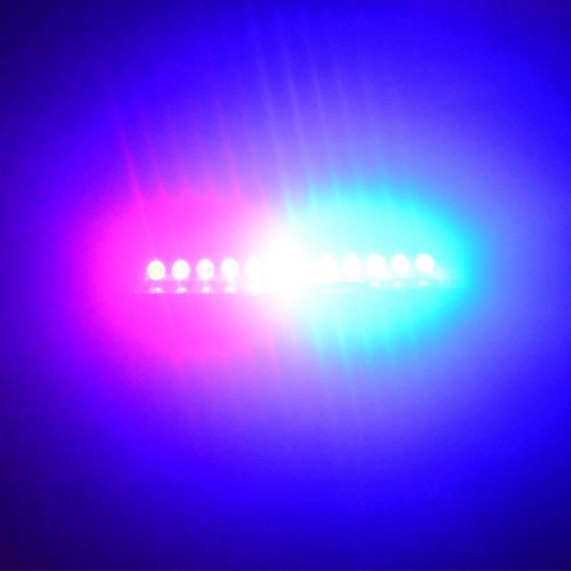 Led Blue Red Emergency Strobe Dash Lights For Police Cars Law Enforcement Vehicles Pov 16 Flashing Patterns Interior Deck Front