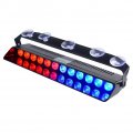 Led Blue Red Emergency Strobe Dash Lights For Police Cars Law Enforcement Vehicles Pov 16 Flashing Patterns Interior Deck Front 