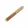 Uxcell M10 Hanger Bolts Length 3-1 8 80mm Double Headed Self-tapping Screw 10mm Wood Joint Furniture Legs 10pcs