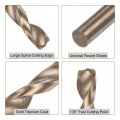 Uxcell 12pcs Jobber Drill Bits 1 5mm Gold Titanium Coated 4341 High Speed Steel Hss 135 Degree Split Point Twist For Stainless