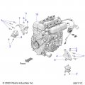 Polaris Slingshot Mount-engine Rh Genuine Oem Part Qty 1