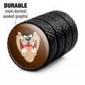 Looney Tunes Taz Face Tire Rim Wheel Aluminum Valve Stem Caps