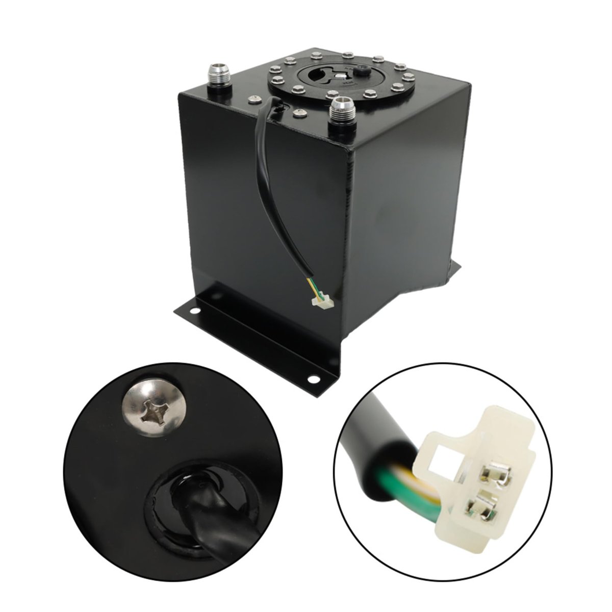 2 5 Gallon Aluminum Fuel Cell Gas Tank With Level Sender And Quick Release Cap For Race Street Drift Strip Universal Fit Cars