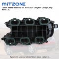 Lower Intake Manifold With Gasket For 2011-2018 Jeep Dodge Ram Chrysler 3 6l V6 Vehicles Grand Cherokee Wrangler Journey