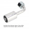 10 Pcs Air Conditioning Degree Beadlock 10mm 0 39in 20mm 0 79in Aluminum Ac Splicer Hose Fittings Adapter Connector For Car