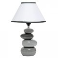 Creekwood Home Priva 14 7 Contemporary Ceramic Stacking Stones Table Desk Lamp 