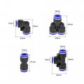 Uxcell Pneumatic 10mm Od Polyurethane Pu Air Hose Tubing Kit 10 Meters Clear With 8 Pcs Push To Connect Fittings