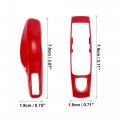 X Autohaux 1 Set Red Car Remote Key Cover Fob Abs Case Shell For Porsche Cayenne Panamera Macan