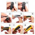 X Autohaux 1 Set Red Car Remote Key Cover Fob Abs Case Shell For Porsche Cayenne Panamera Macan