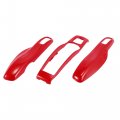 1 Set Red Car Remote Key Cover Fob Abs Case Shell For Porsche Cayenne Panamera Macan
