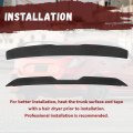Hecasa Rear Trunk Spoiler Compatible With 2008-2017 Dodge Challenger Coupe Srt Sxt Gt Demon Style Painted Black
