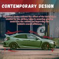 Hecasa Rear Trunk Spoiler Compatible With 2008-2017 Dodge Challenger Coupe Srt Sxt Gt Demon Style Painted Black