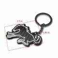Ipick Image For Ford Bronco Black Real Carbon Fiber Logo-shape-cut Key Chain Keychain Official Licensed