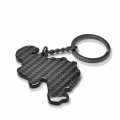 Ipick Image For Ford Bronco Black Real Carbon Fiber Logo-shape-cut Key Chain Keychain Official Licensed