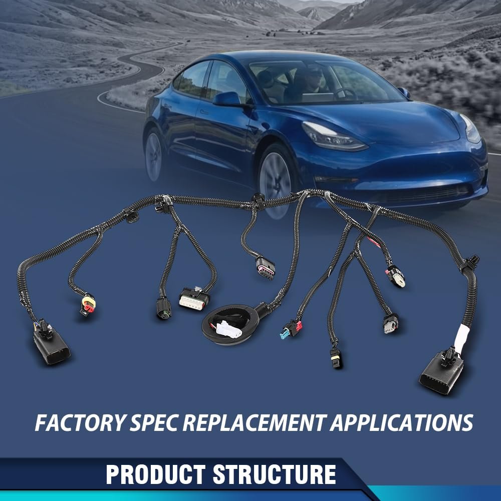 Front Radiator Support Fan Wiring Harness For Tesla Model 3 2021a 2023 2567961-00-b