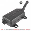 Caltric Complete Muffler With Gasket Compatible Kawasaki 18001-1700