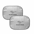 Ipick Image For Ford Mustang Universal Fit 28 W X 24 L Dual Panels Easy Folding Windshield Sun Shade