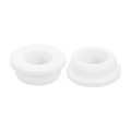 2pcs Rubber Grommets 30mm Drill Hole 12mm Id Top Hat Grommet White Silicone Plug Gasket For Wiring Automotive 