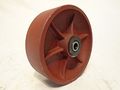 6 X 2 Ductile Steel Caster Wheel With Roller Bearing 2000 Lbs Each Free Bushing 
