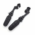 Xkh Group Motorcycle Black Long Angled Adjustable Peg Mounting Kit With Footpeg Foot Rest For V-star Roadstar Suzuki Boulevard