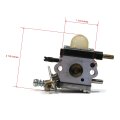 Zama Carburetor Kit For Shindaiwa 12520013126 12520013127 12520013128 900103 With Intake Base Gasket Fuel Line Grommet Filter