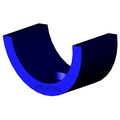 Polyurethane Motor Mount For Kenworth Pl1014 Blue 2 In Width 4 5 Length 3 Inner Diameter 