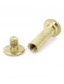 Uxcell Scrapbook Leather Brass Plated 5x18mm Binding Chicago Screw Post 20pcs