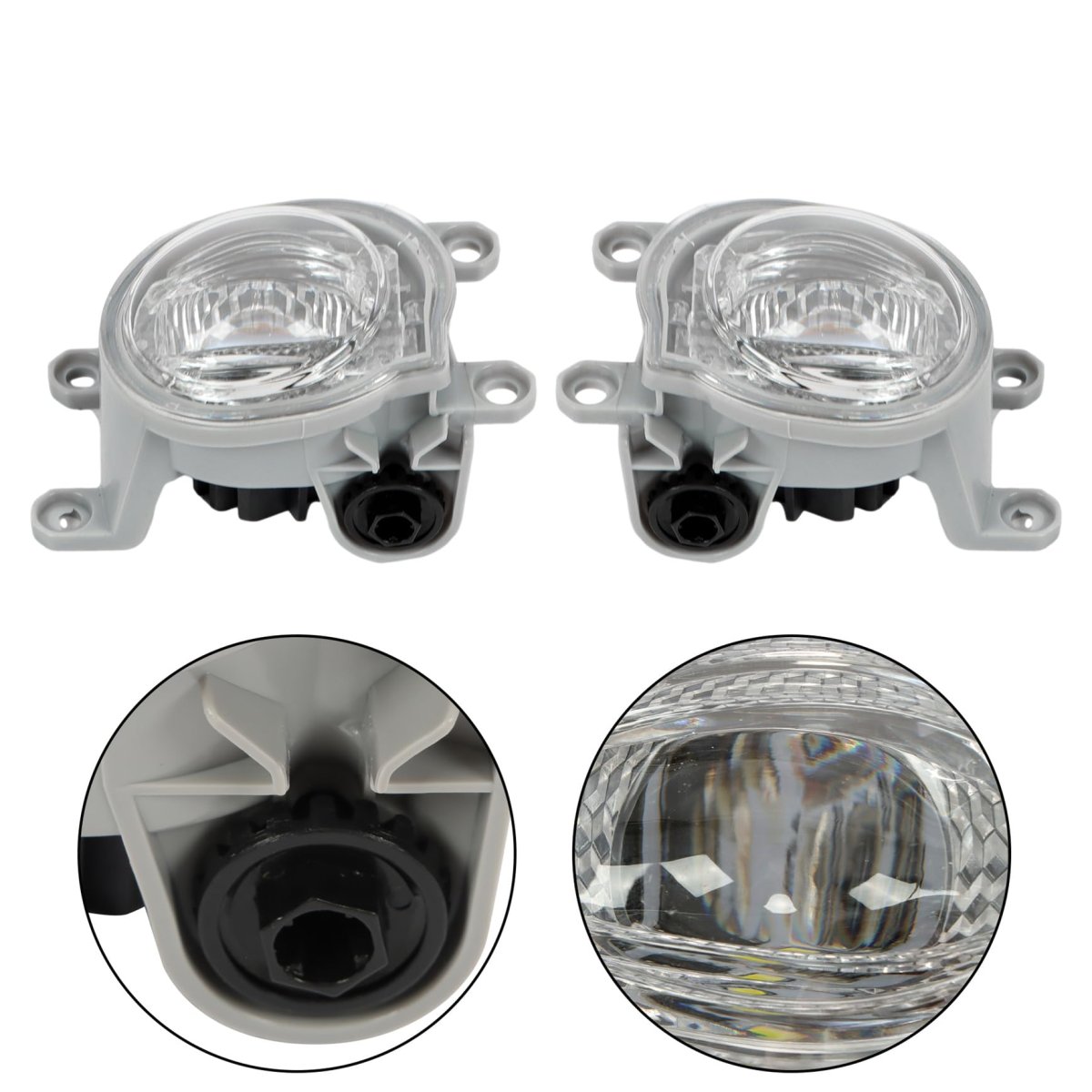 Front Fog Light Lamps Assembly For Grand Highlander 2024 2025 Left And Right Side Pair Led Clear Lens To2595110 To2594110