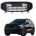 Front Bumper Grille Black Frame Straight Trim Style Replacement For Terrain 2018 2019 2020 2021 