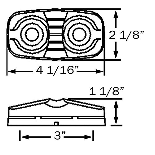 Optronics Mcl46rbp Clearance Marker Light Red