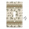 Pinecones Pine Tree Autumn Fall Plastic Wall Decor Toggle Light Switch Plate Cover 