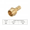 Uxcell Brass Hose Barb Fitting Connector 8mm X G3 8 Male Pipe Adapter 2pcs