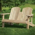 Adirondack Bench Templates With Plan Classic Brown Engineered Wood Medium Size 2 Person Seating Capacity 