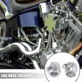 X Autohaux 4pcs An12 Hex Car Hose Finisher Flexible Rubber Pipe Clamp With Screw Band Adapter Fitting For Oil Fuel Water Tube