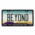 Ipick Image For Chevrolet Corvette C6 Black Carbon Fiber Texture Abs Plastic 50 States License Plate Frame Is Official Licensed