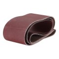 5pcs 6 X 89 Sanding Belts 150 Grits Aluminum Oxide Abrasive Belt Sander Paper Papers For Metal Wood Grinding Polishing Reddish 