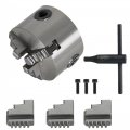 Gxywady 3 Jaw Self Centering Chuck K11-80 Lathe Inch Diameter For Cnc Drilling And Milling Machine Wood Turning