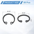 50pcs 3 8 Internal Retaining Ring Circlip 65 Mn Spring Steel Snap Rings C-clips For Grooved Shaft Studs Black
