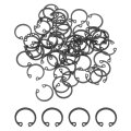 50pcs 3 8 Internal Retaining Ring Circlip 65 Mn Spring Steel Snap Rings C-clips For Grooved Shaft Studs Black